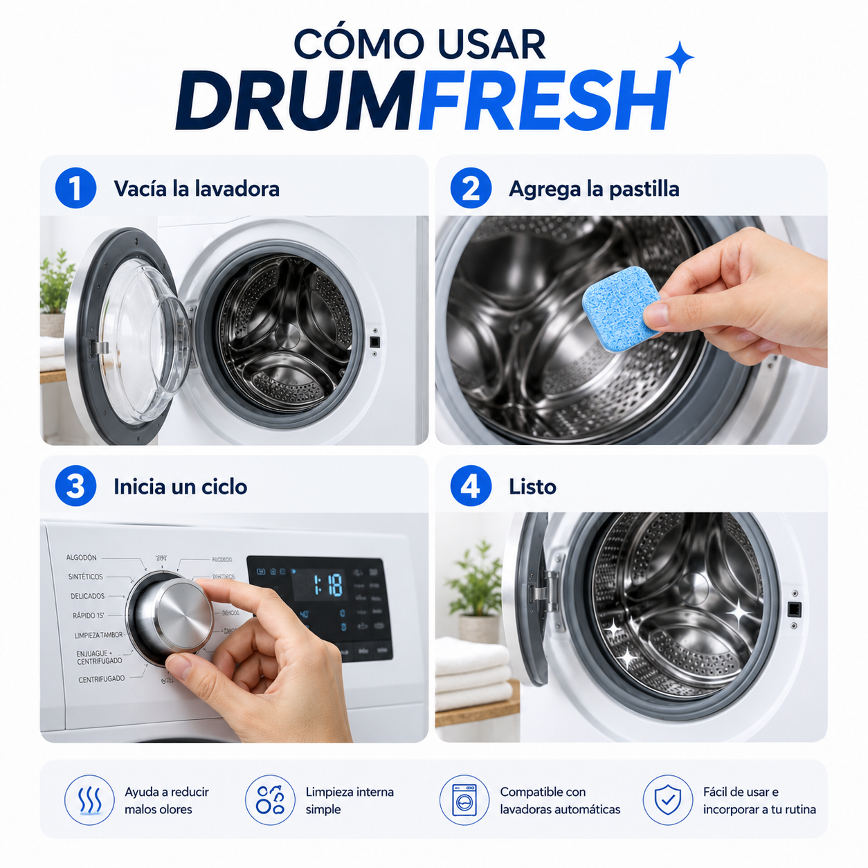 DrumFresh - Ayuda a cuidar tu lavadora